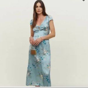 Reformation Scottie Silk Dress  Size 8